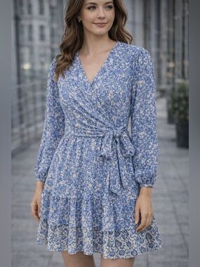 flowy dresses for beach pictures Summer Sunlit Breeze Floral Maxi Sundress Wedding Dresses Online Nz Color:Fog Featuring an adjustable halter Midnight Blue Prom Dresses